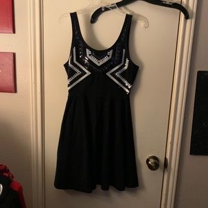 Black mini dress